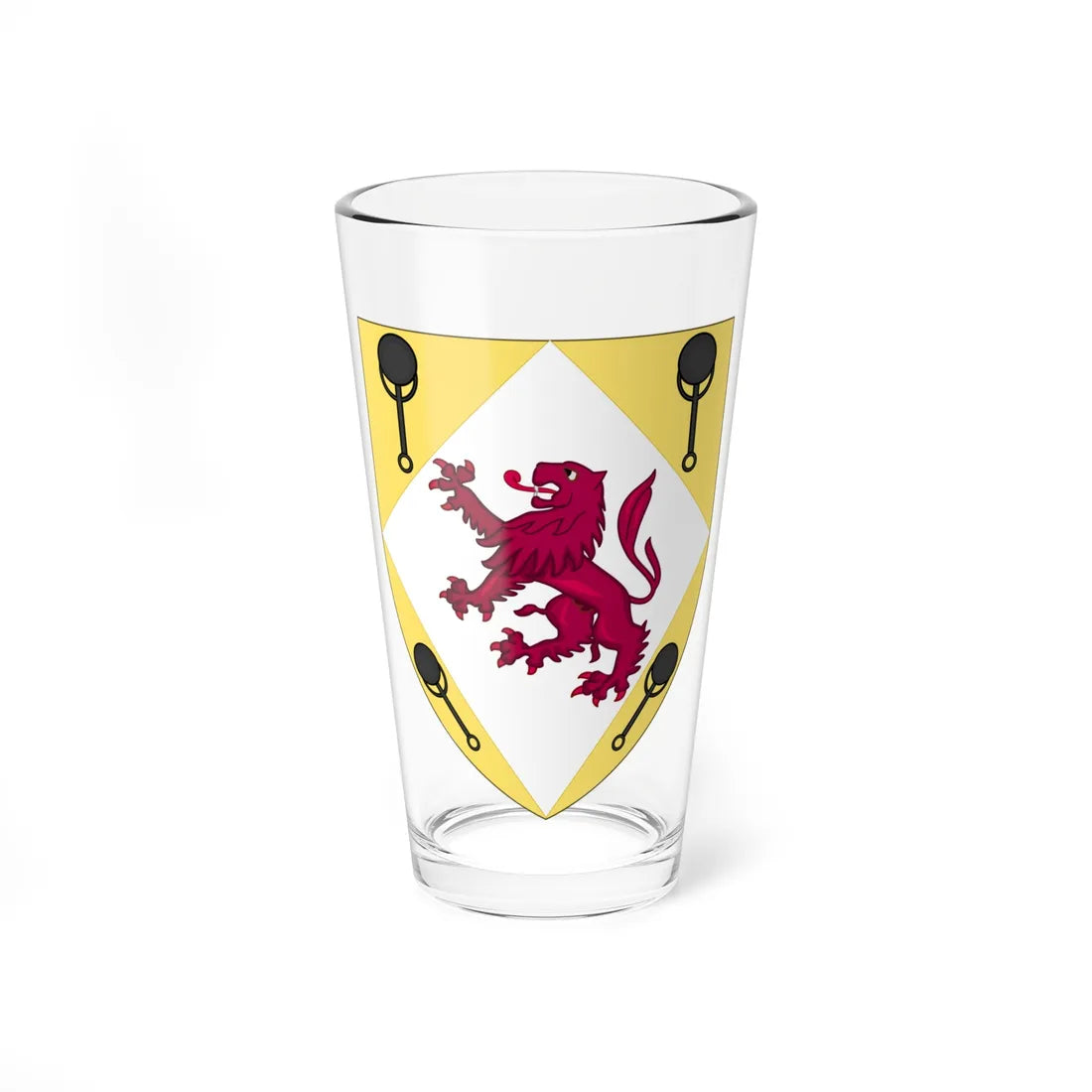 Arms of María de Padilla (Spain) (Coat of Arms) Pint Glass 16oz - Go Mug Yourself