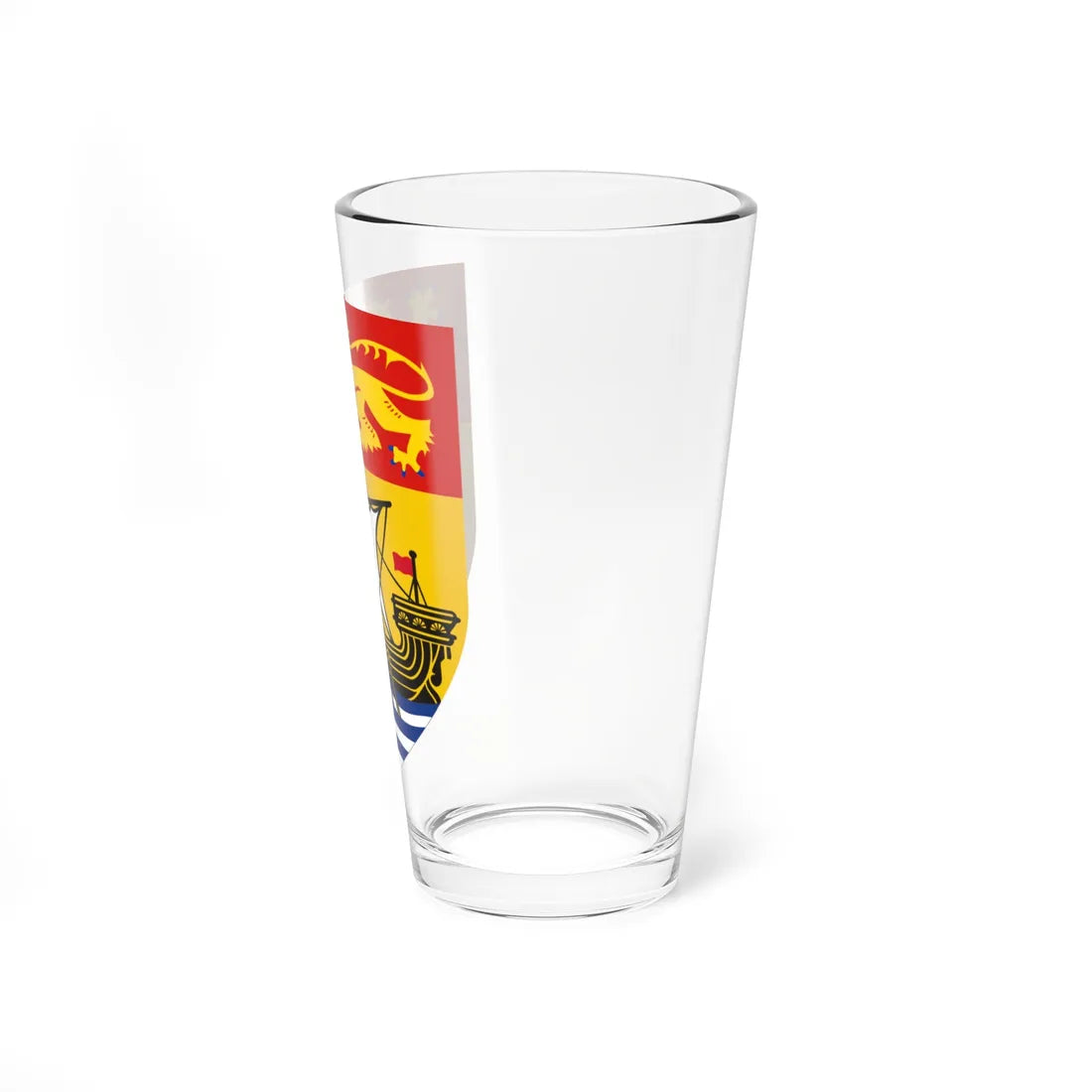 Arms of New Brunswick (Canada) (Coat of Arms) Pint Glass 16oz - Go Mug Yourself