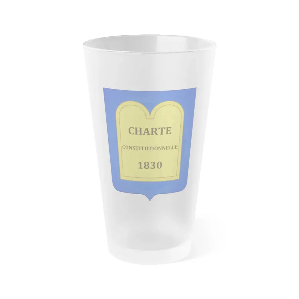 Arms of of the July Monarchy (1831-48) - Frosted Pint Glass 16oz Default Title - Go Mug Yourself
