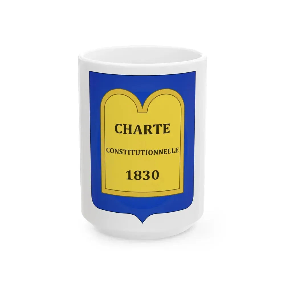 Arms of of the July Monarchy (1831-48) - White Coffee Mug 15oz - Go Mug Yourself