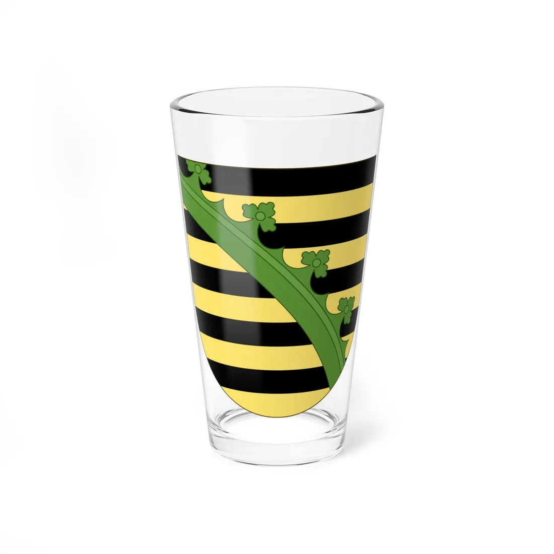Arms of Saxony (Germany) (Coat of Arms) Pint Glass 16oz - Go Mug Yourself
