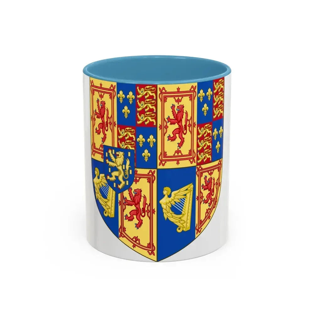 Arms of Scotland (1689-1694) - Accent Coffee Mug 11oz Light Blue - Go Mug Yourself