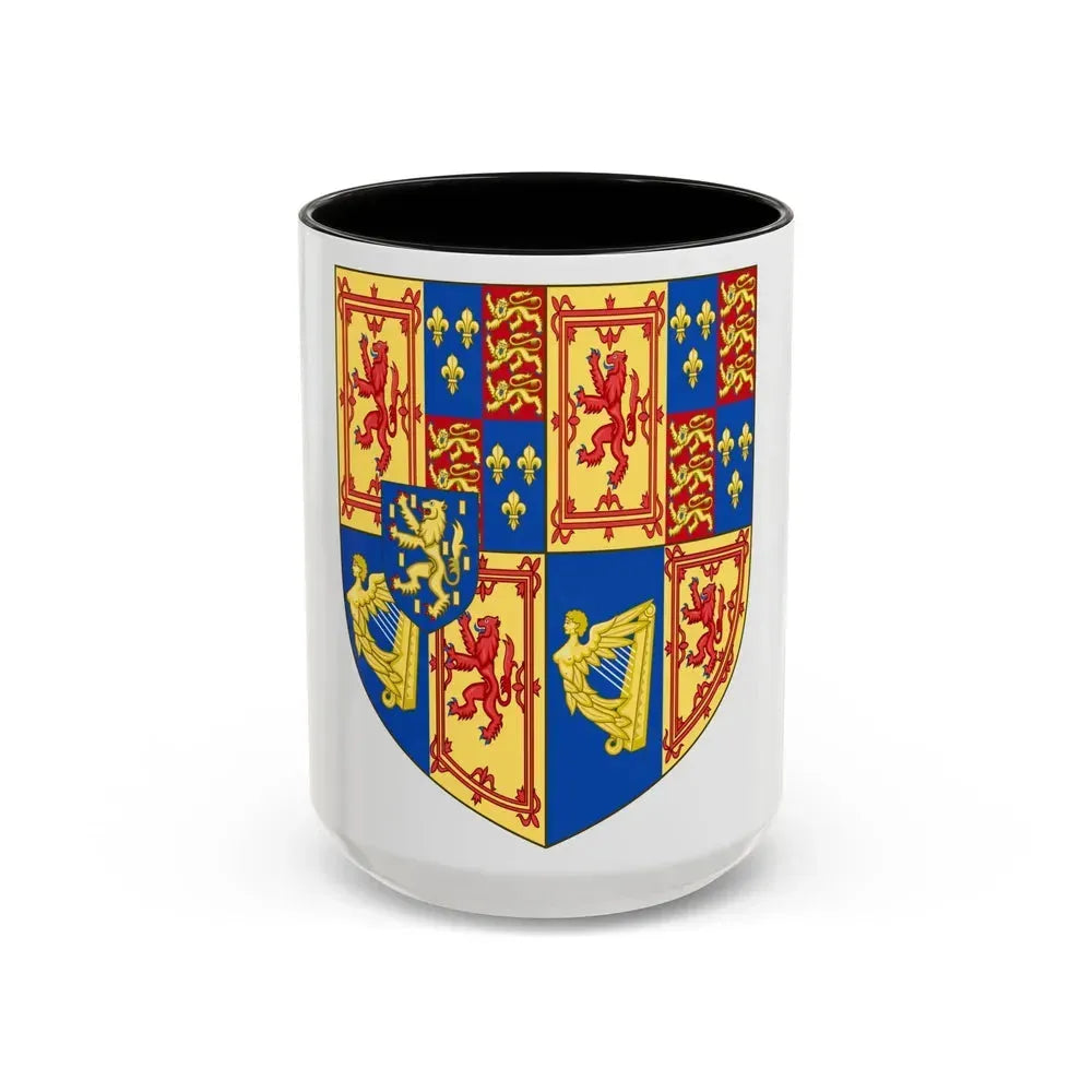 Arms of Scotland (1689-1694) - Accent Coffee Mug 15oz Black - Go Mug Yourself