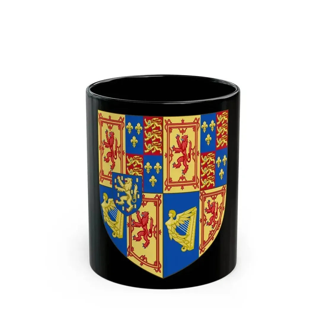 Arms of Scotland (1689-1694) - Black Coffee Mug 11oz - Go Mug Yourself