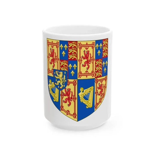 Arms of Scotland (1689-1694) - White Coffee Mug 15oz - Go Mug Yourself