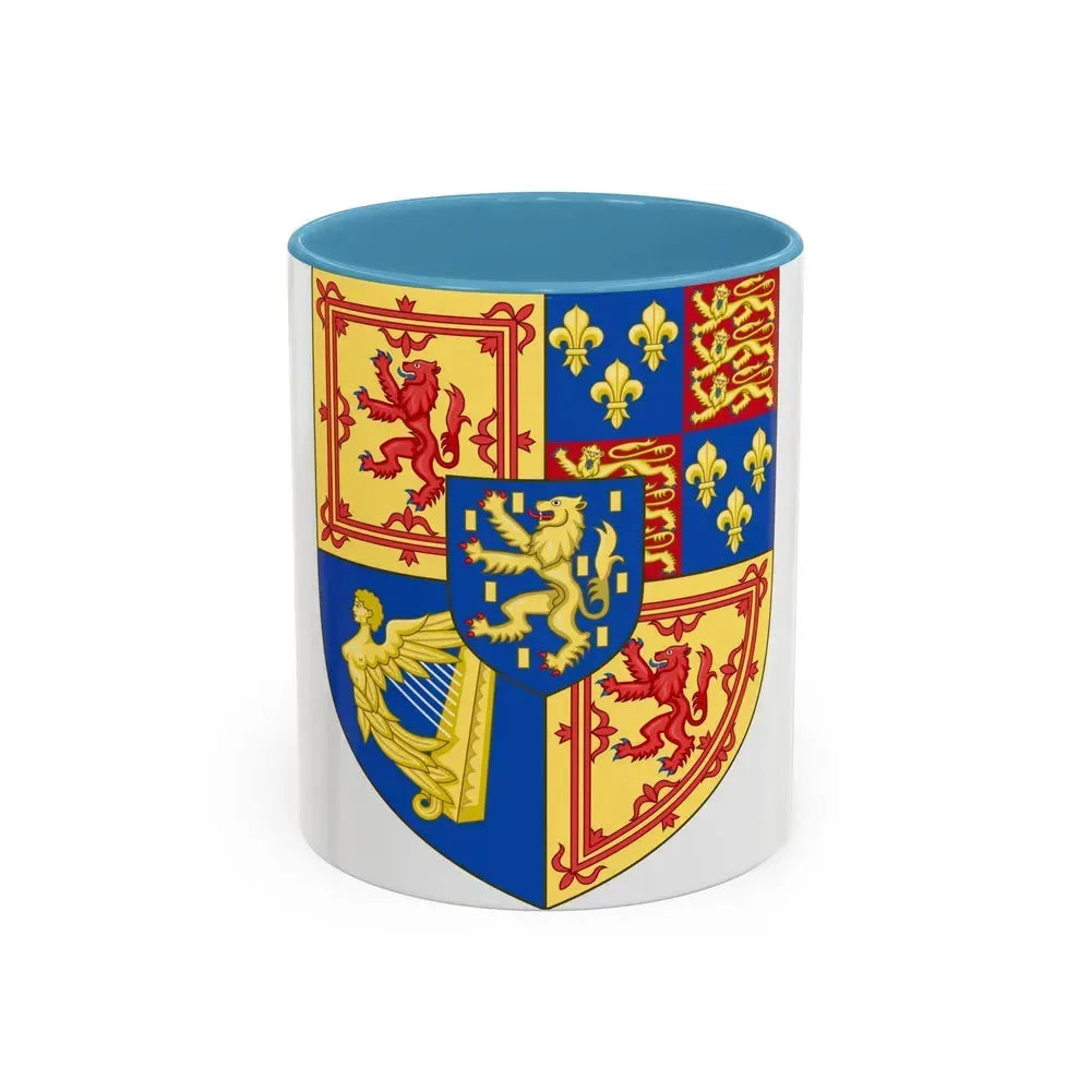 Arms of Scotland (1694-1702) - Accent Coffee Mug 11oz Light Blue - Go Mug Yourself