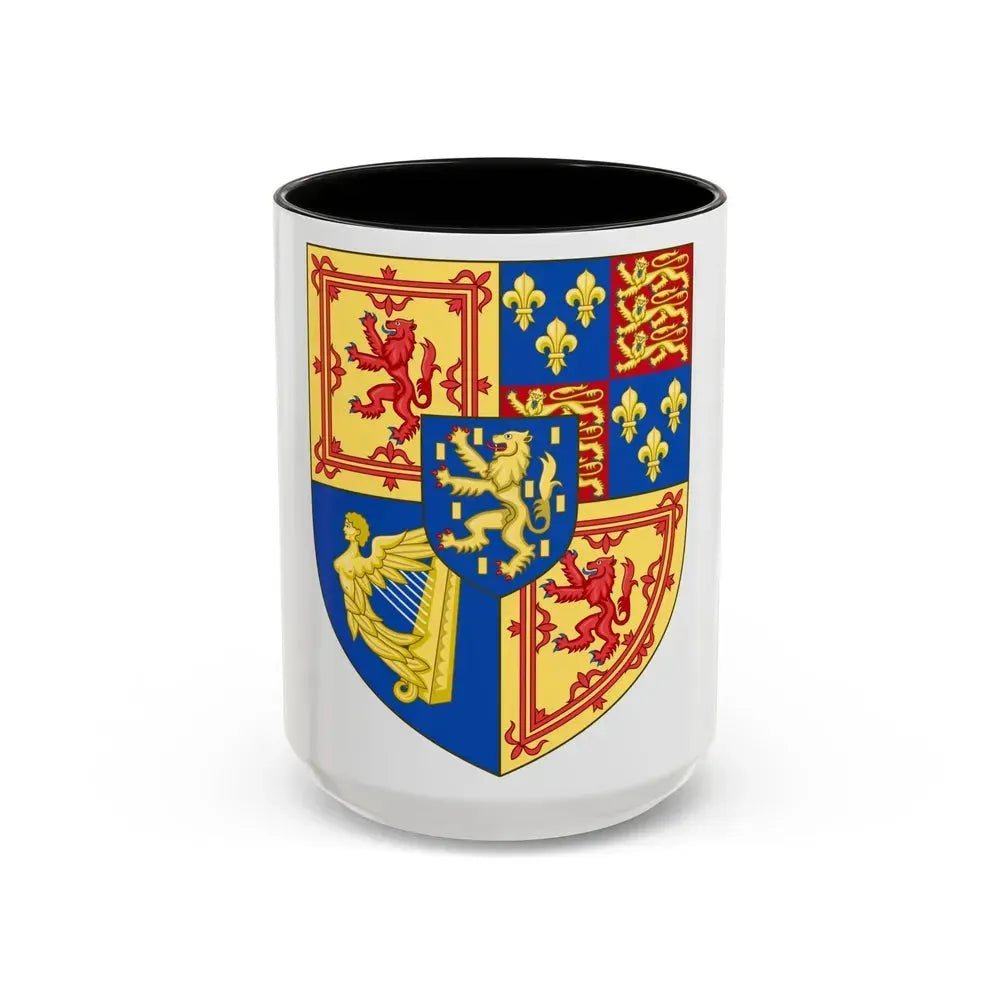 Arms of Scotland (1694-1702) - Accent Coffee Mug 15oz Black - Go Mug Yourself