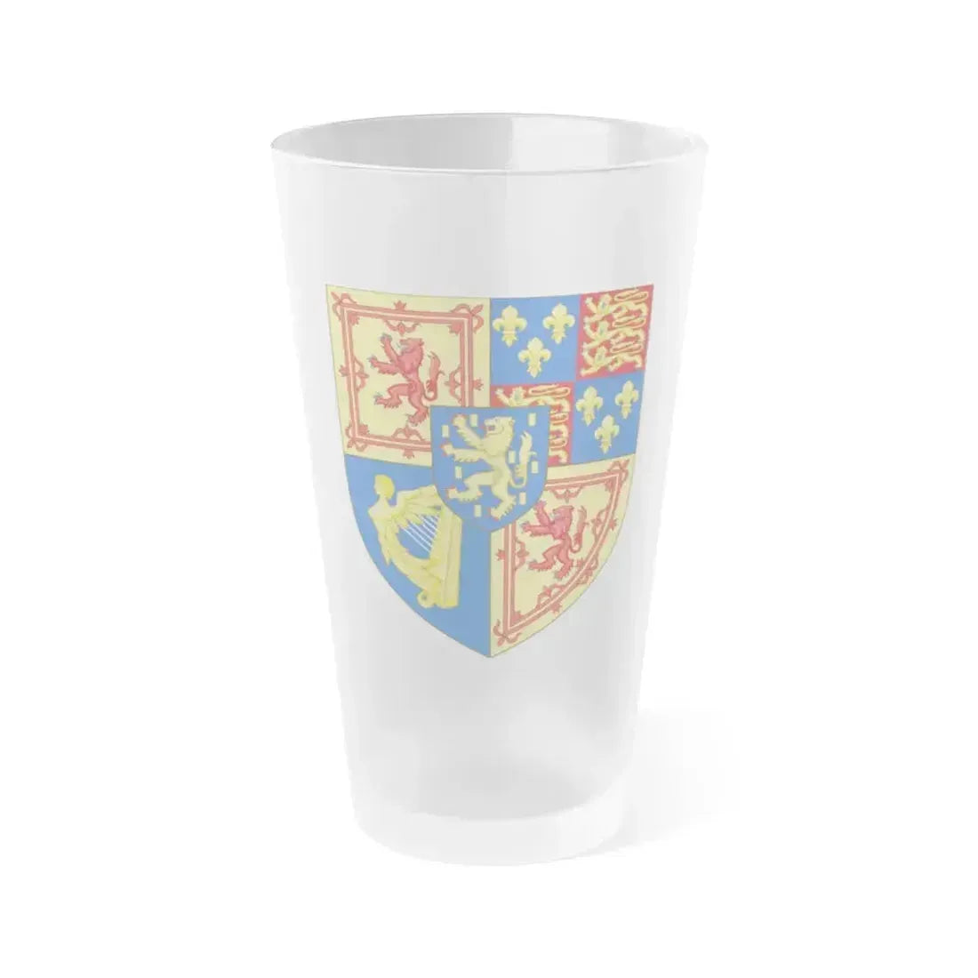 Arms of Scotland (1694-1702) - Frosted Pint Glass 16oz 16oz Frosted - Go Mug Yourself