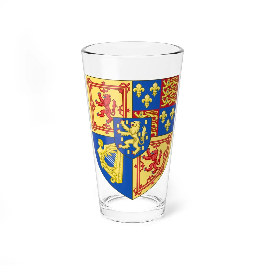 Arms of Scotland 1694-1702 (Scotland) (Coat of Arms) Pint Glass 16oz - Go Mug Yourself