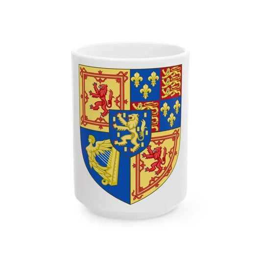 Arms of Scotland (1694-1702) - White Coffee Mug 15oz - Go Mug Yourself