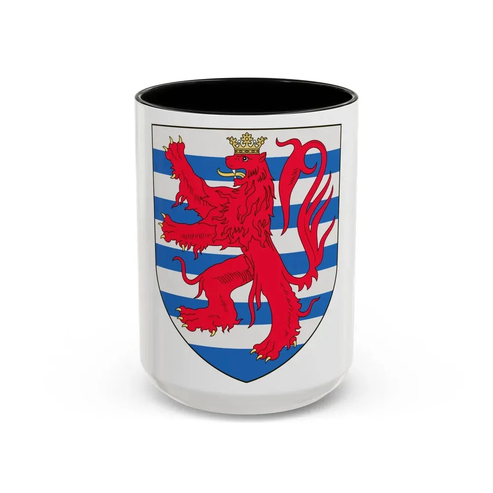 Arms of the Count of Luxembourg - Accent Coffee Mug 15oz Black - Go Mug Yourself
