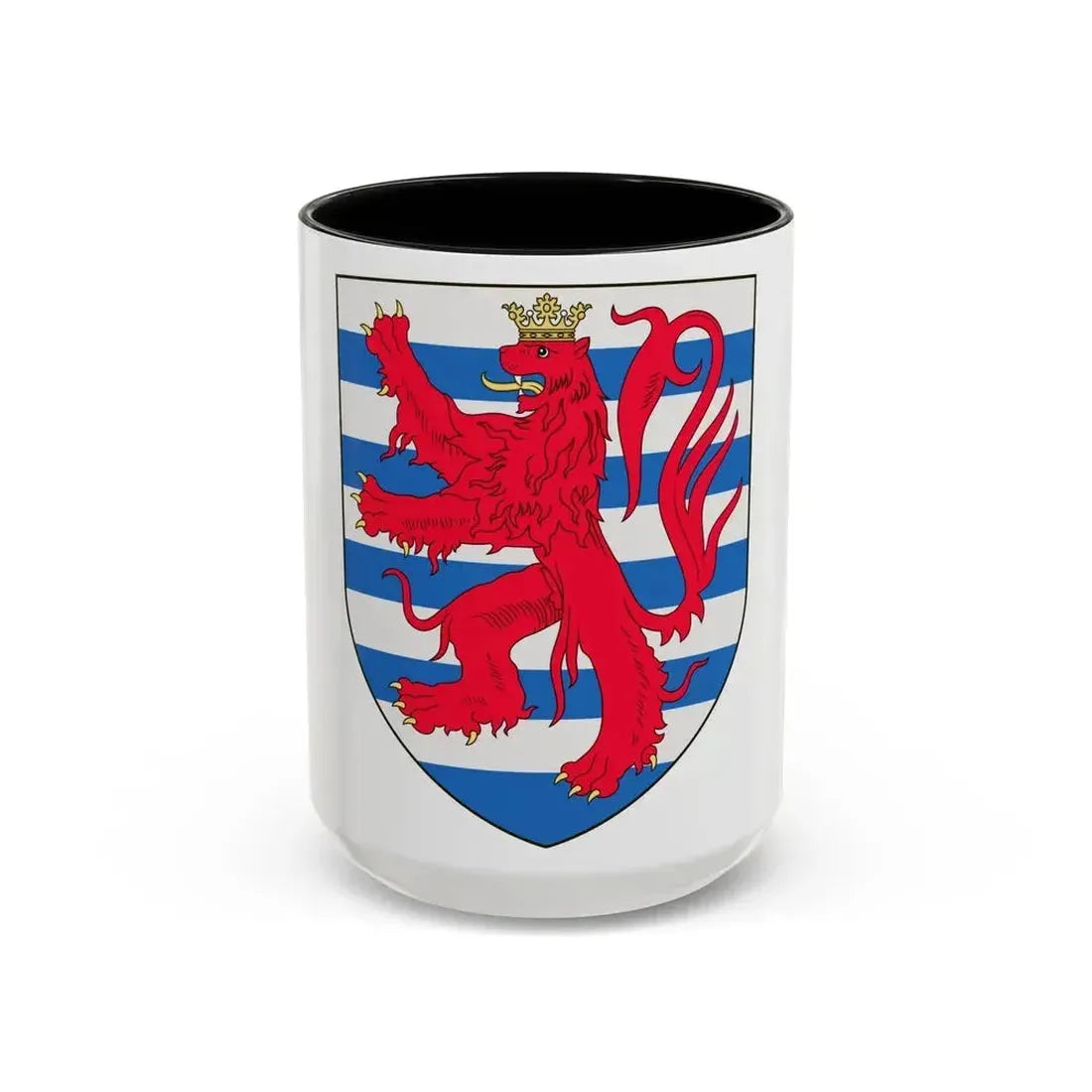 Arms of the Count of Luxembourg - Accent Coffee Mug 15oz Black - Go Mug Yourself