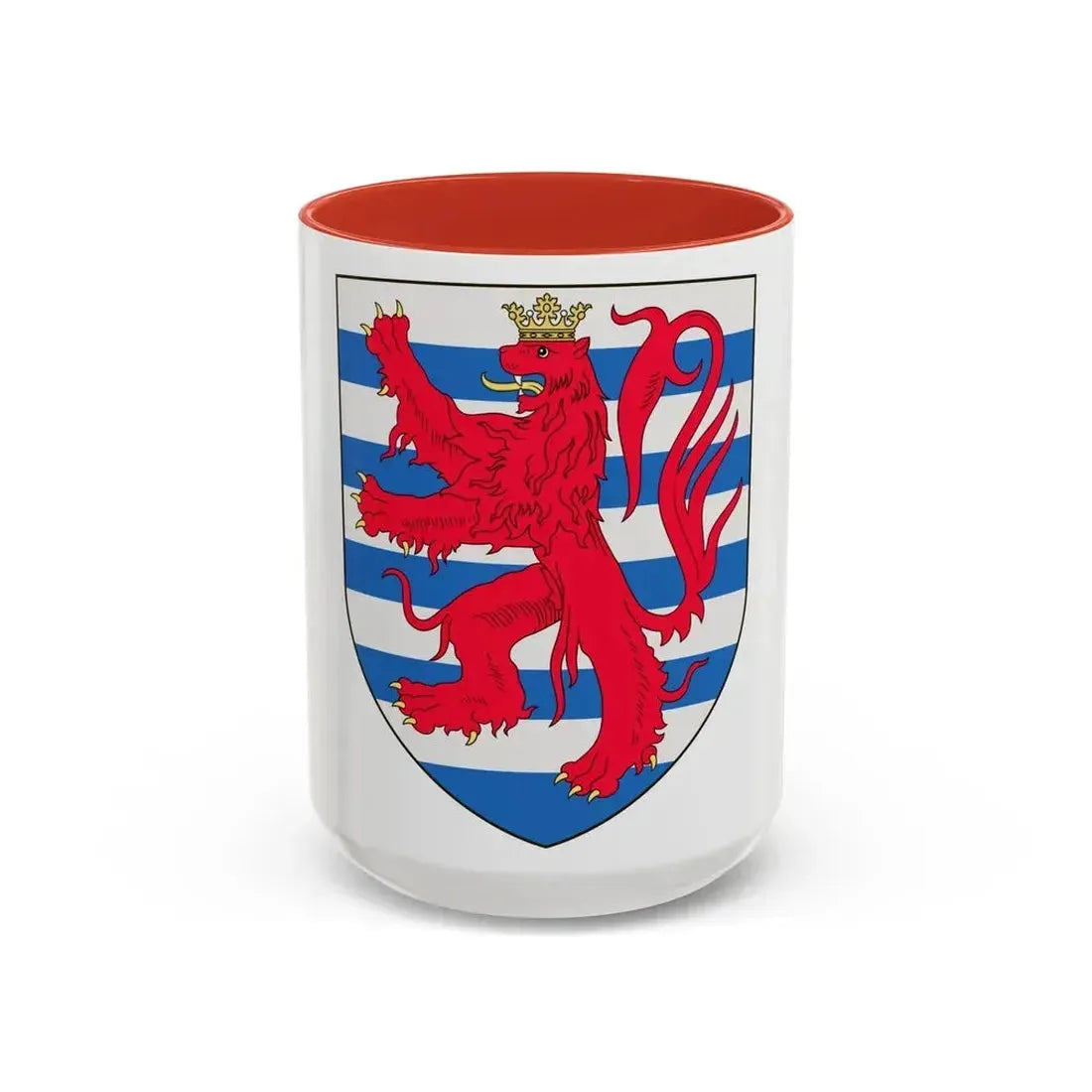 Arms of the Count of Luxembourg - Accent Coffee Mug 15oz Red - Go Mug Yourself