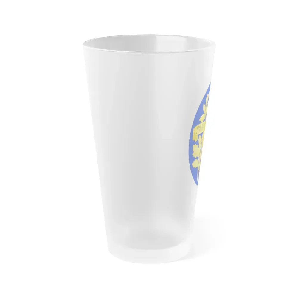 Arms of the French Republic - Frosted Pint Glass 16oz - Go Mug Yourself