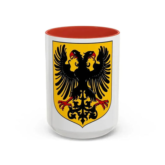 Arms of the German Confederation - Accent Coffee Mug 15oz Red - Go Mug Yourself
