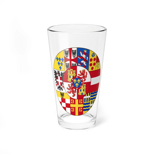 Arms of the House of Bourbon-Parma (Italy) (Coat of Arms) Pint Glass 16oz 16oz - Go Mug Yourself