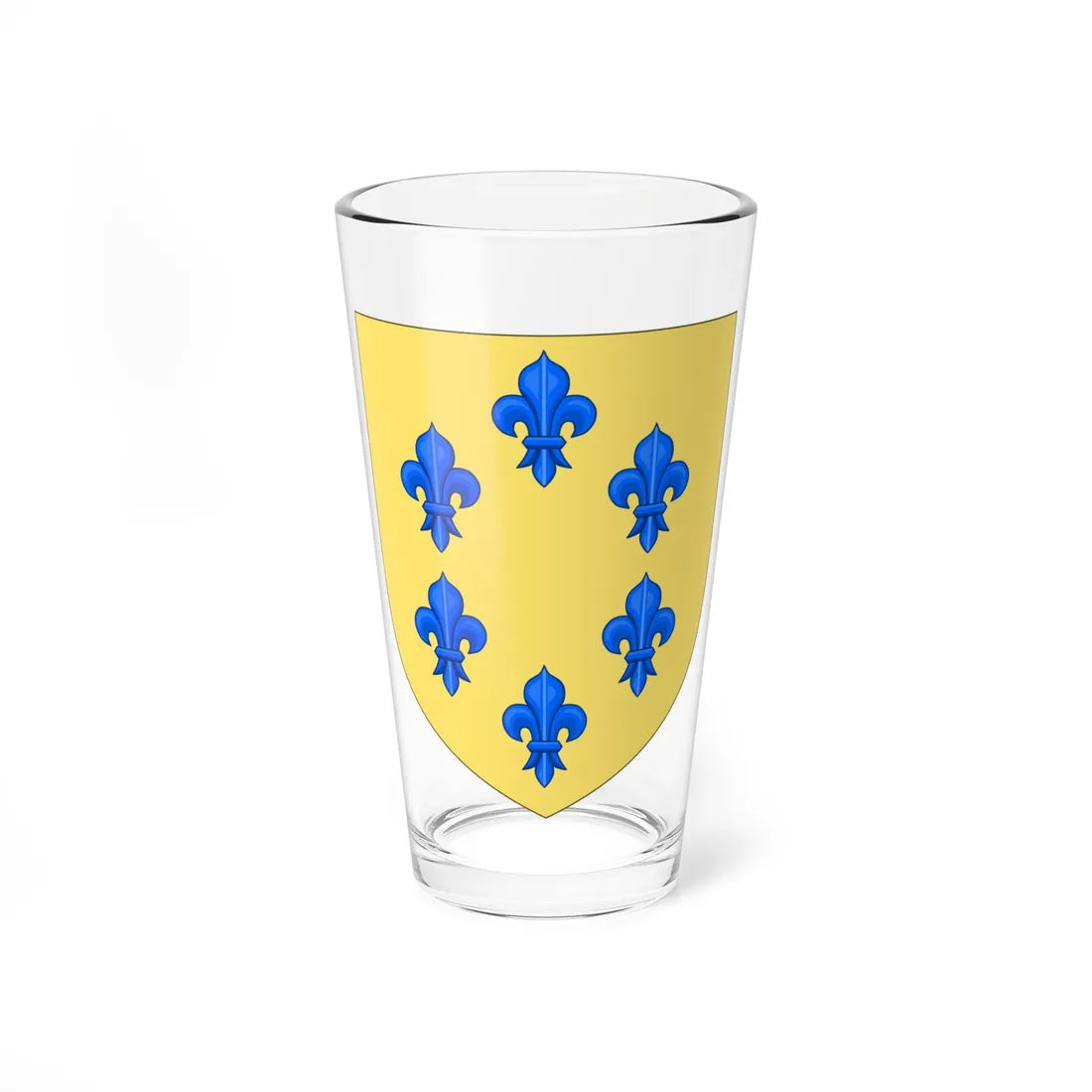 Arms of the House of Farnese Variant used in the Spanish Royal Arms (Italy) (Coat of Arms) Pint Glass 16oz 16oz - Go Mug Yourself