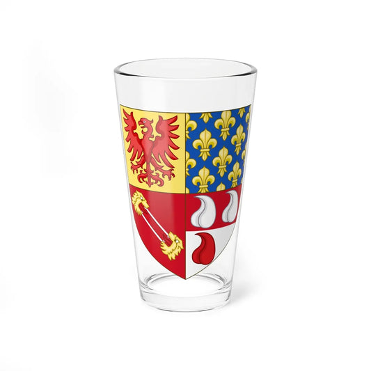 Arms of the house of Martinengo Colleoni Langosco (Italy) (Coat of Arms) Pint Glass 16oz 16oz - Go Mug Yourself