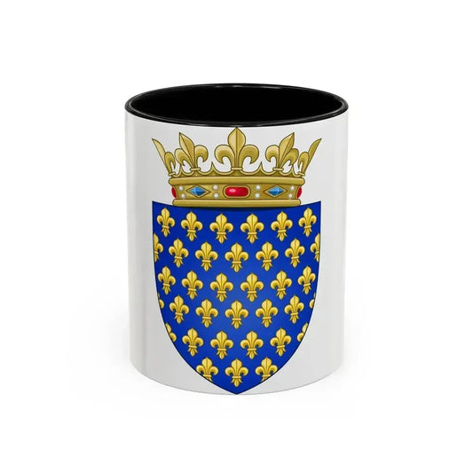 Arms of the Kingdom of France - Accent Coffee Mug 11oz Black - Go Mug Yourself