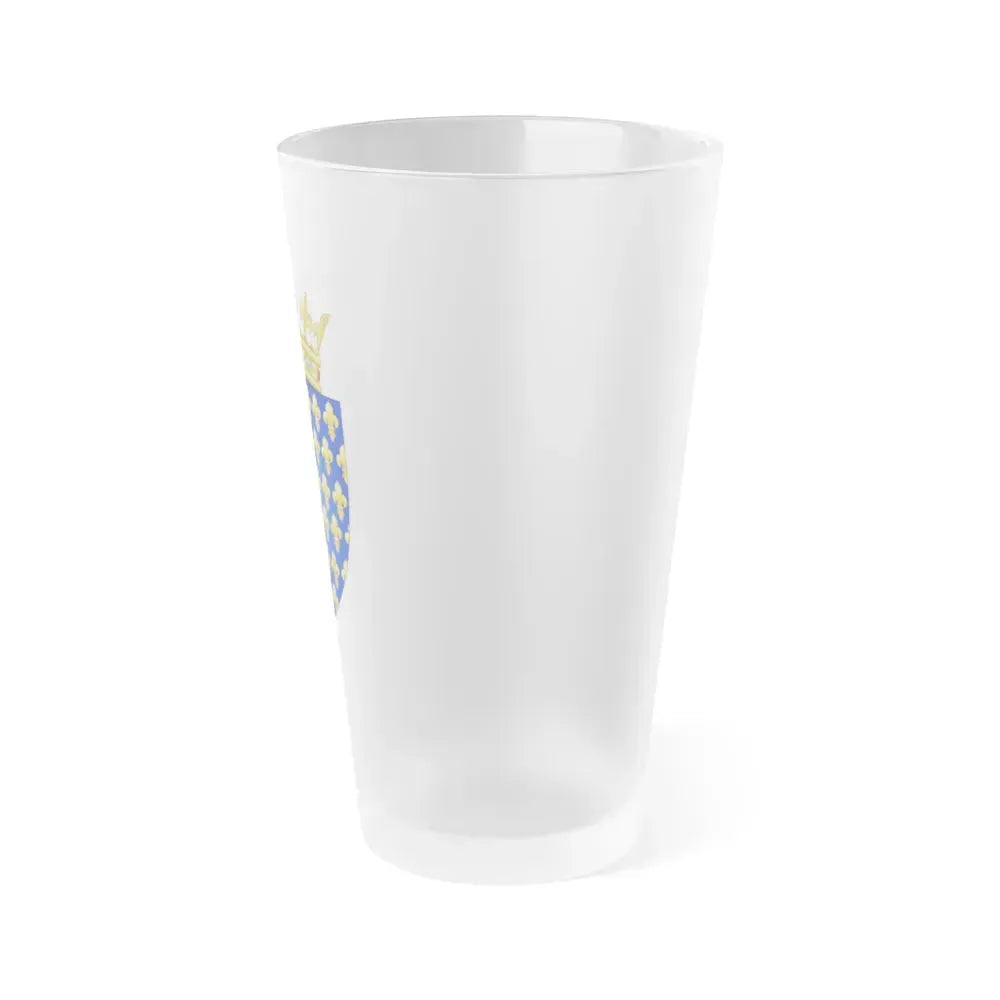Arms of the Kingdom of France - Frosted Pint Glass 16oz - Go Mug Yourself