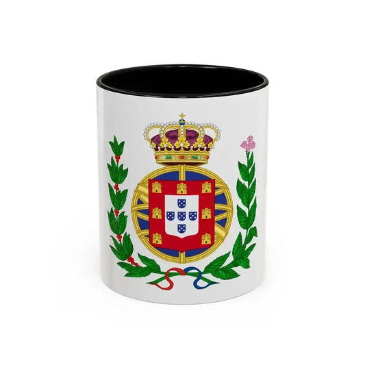 Arms of the United Kingdom of Portugal, Brazil and the Algarves (1815-1825) - Accent Coffee Mug 11oz Black - Go Mug Yourself