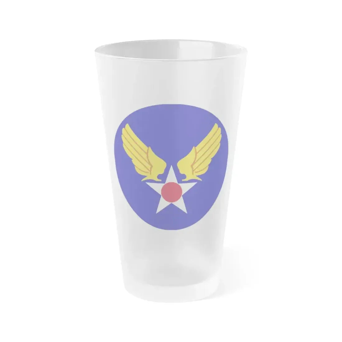 Army Air Forces Historical Insignia (U.S. Air Force) Frosted Pint Glass 16oz - Go Mug Yourself