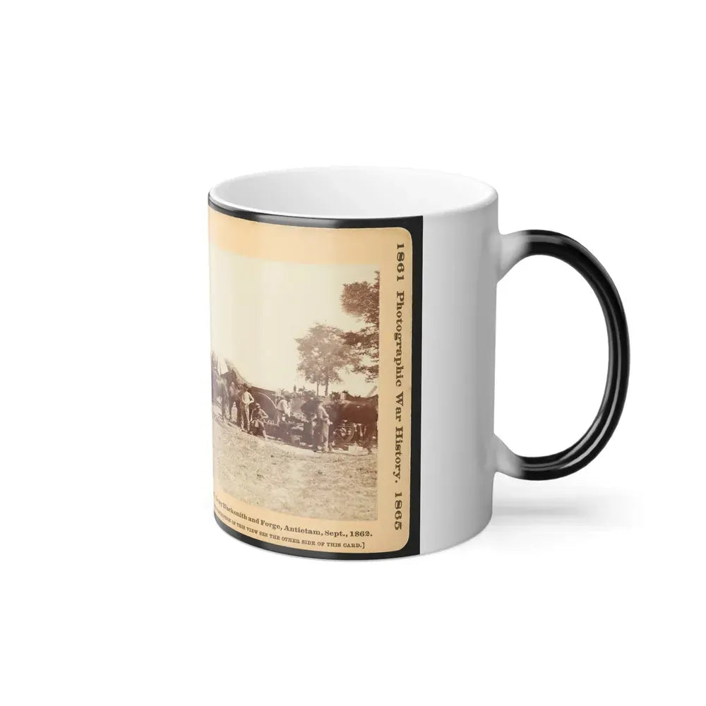 Army Blacksmith and Forge, Antietam, Sept., 1862 (U.S. Civil War) Color Changing Coffee Mug 11oz - Go Mug Yourself