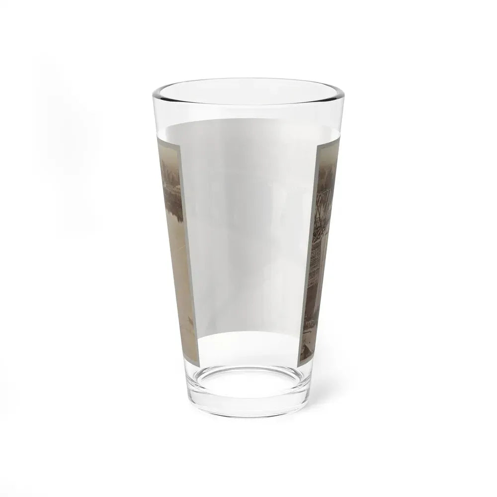 Army Bridge Across The Tennessee River At Chattanooga, L8121 (U.S. Civil War) Pint Glass 16oz - Go Mug Yourself