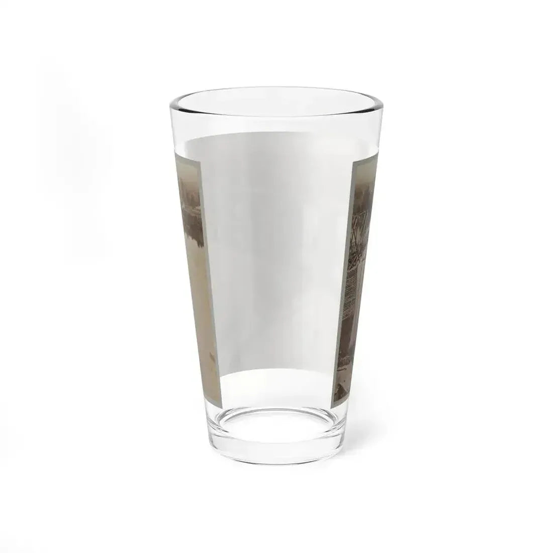 Army Bridge Across The Tennessee River At Chattanooga, L8121 (U.S. Civil War) Pint Glass 16oz - Go Mug Yourself