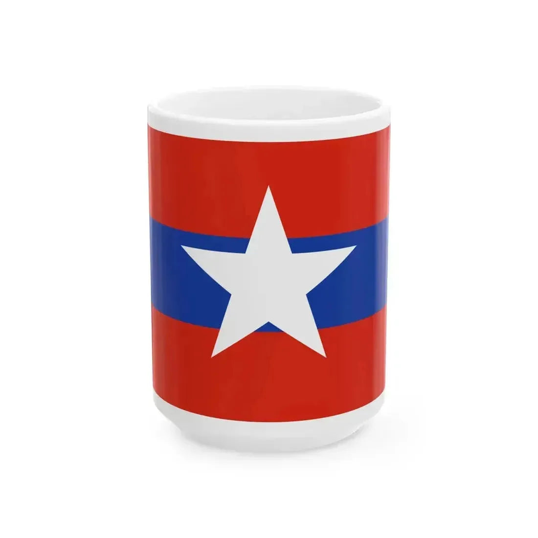 Army Flag of Myanmar (Myanmar) White Coffee Mug 15oz - Go Mug Yourself