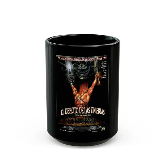 ARMY OF DARKNESS (3) 1992 Movie Poster - Black Coffee Mug 15oz - Go Mug Yourself
