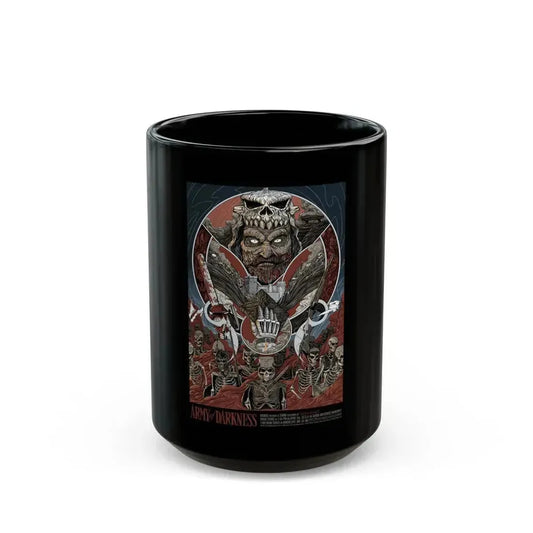 ARMY OF DARKNESS (ALAMO DRAFTHOUSE) 1992 Movie Poster - Black Coffee Mug 15oz - Go Mug Yourself
