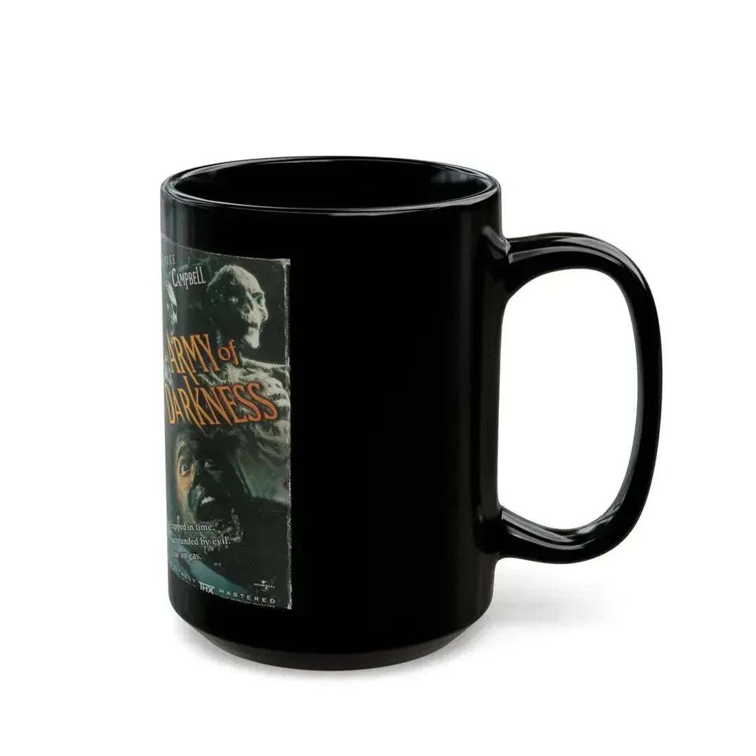 ARMY OF DARKNESS (VHS COVER) - Black Coffee Mug - Go Mug Yourself