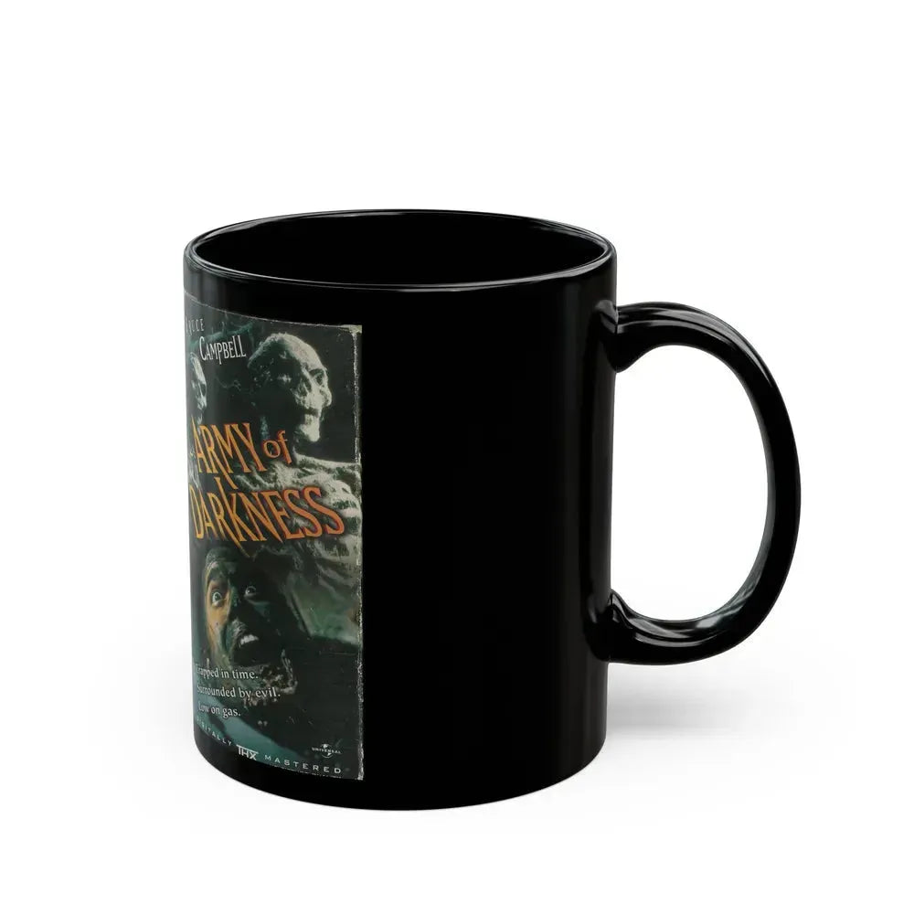 ARMY OF DARKNESS (VHS COVER) - Black Coffee Mug - Go Mug Yourself