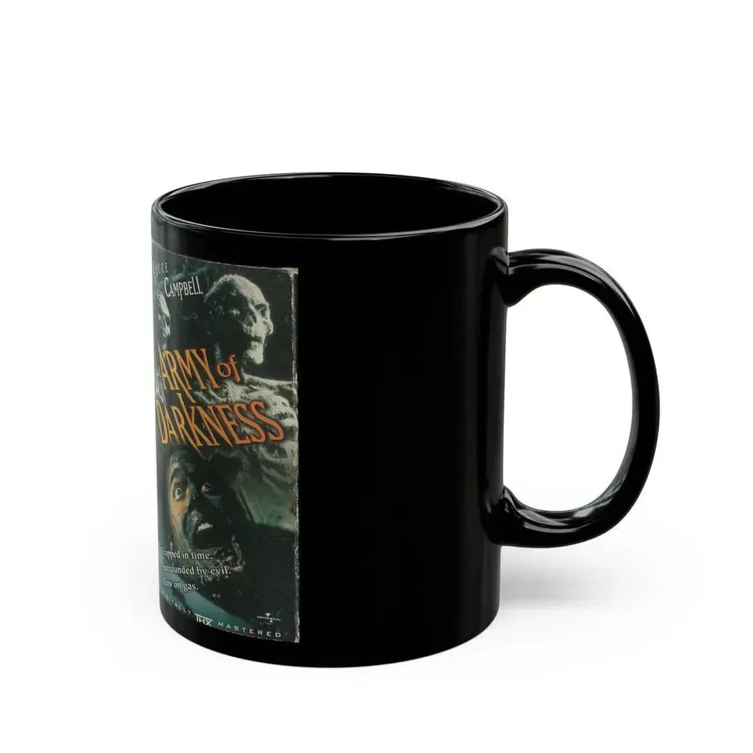 ARMY OF DARKNESS (VHS COVER) - Black Coffee Mug - Go Mug Yourself