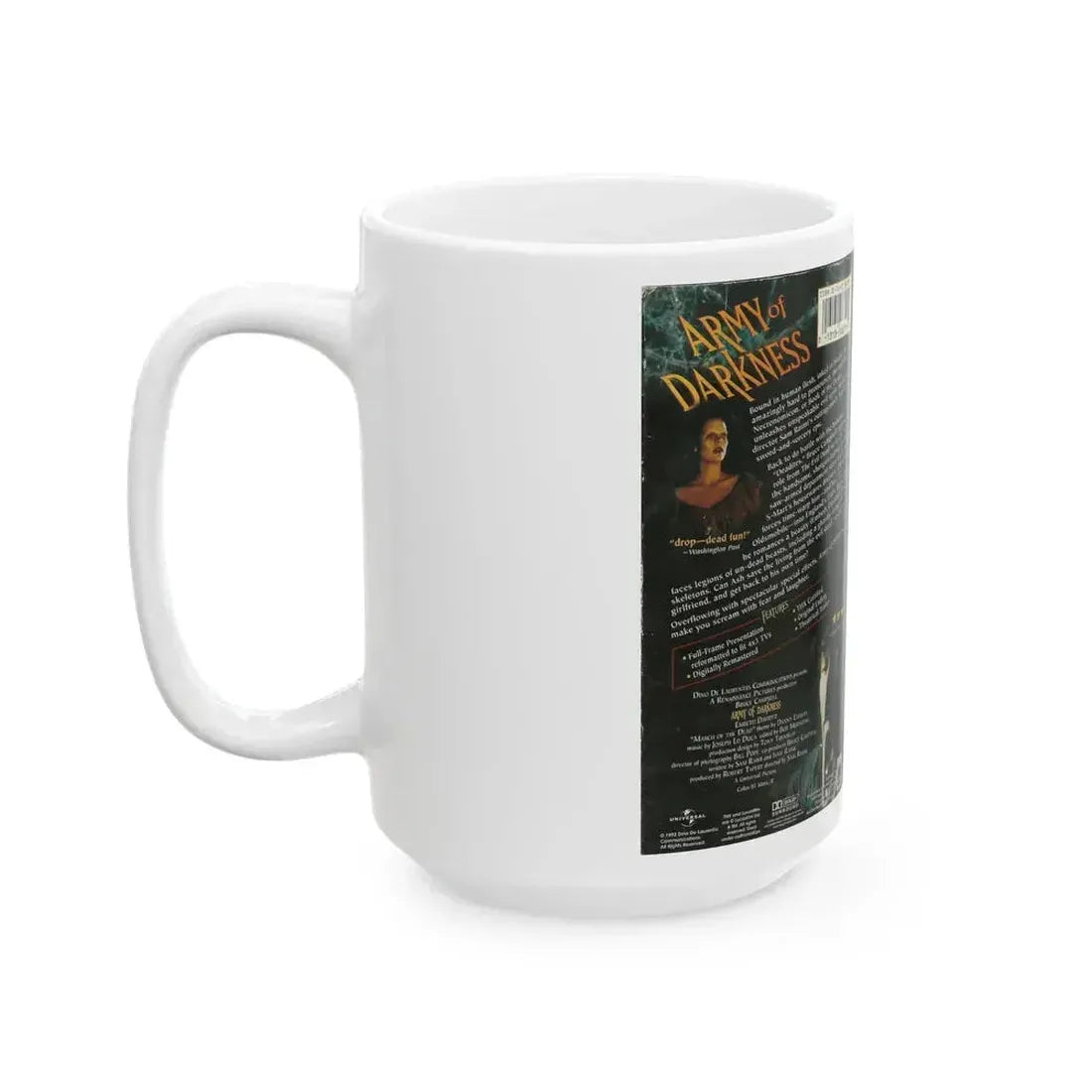 ARMY OF DARKNESS (VHS COVER) - White Coffee Mug - Go Mug Yourself