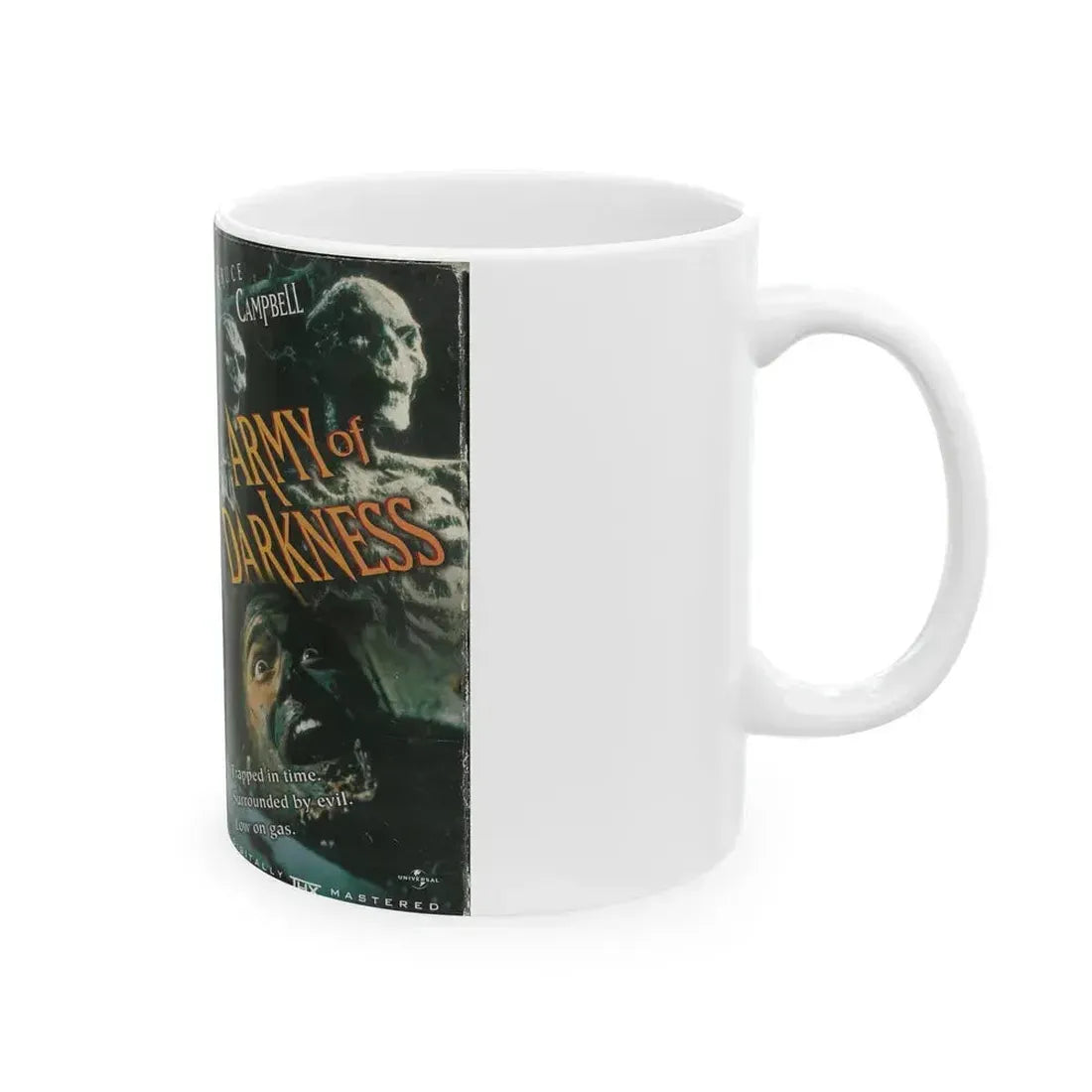 ARMY OF DARKNESS (VHS COVER) - White Coffee Mug - Go Mug Yourself