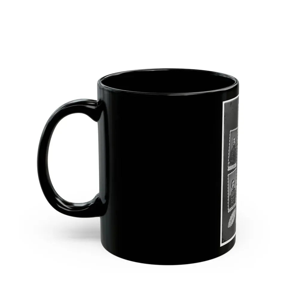 Army Of Potomac J.C. Parke, C.G. Meade, W.S. Hancock, G.K. Warren, U.S. Grant, A.A. Humphrey, And H.C. Wright 001 (U.S. Civil War) Black Coffee Mug - Go Mug Yourself