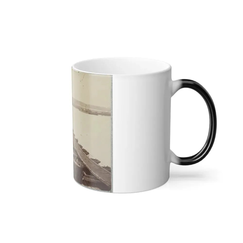 Army of the James, Pontoon Bridges Across James River at Deep Bottom and Varina (U.S. Civil War) Color Changing Coffee Mug 11oz - Go Mug Yourself