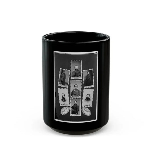 Army Of The West  Schofield, Thomas, Slocum, Mcpherson, Sherman, Howard, And Rousseau(2) (U.S. Civil War) Black Coffee Mug 15oz - Go Mug Yourself
