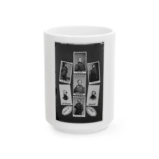 Army Of The West  Schofield, Thomas, Slocum, Mcpherson, Sherman, Howard, And Rousseau(2) (U.S. Civil War) White Coffee Mug 15oz - Go Mug Yourself