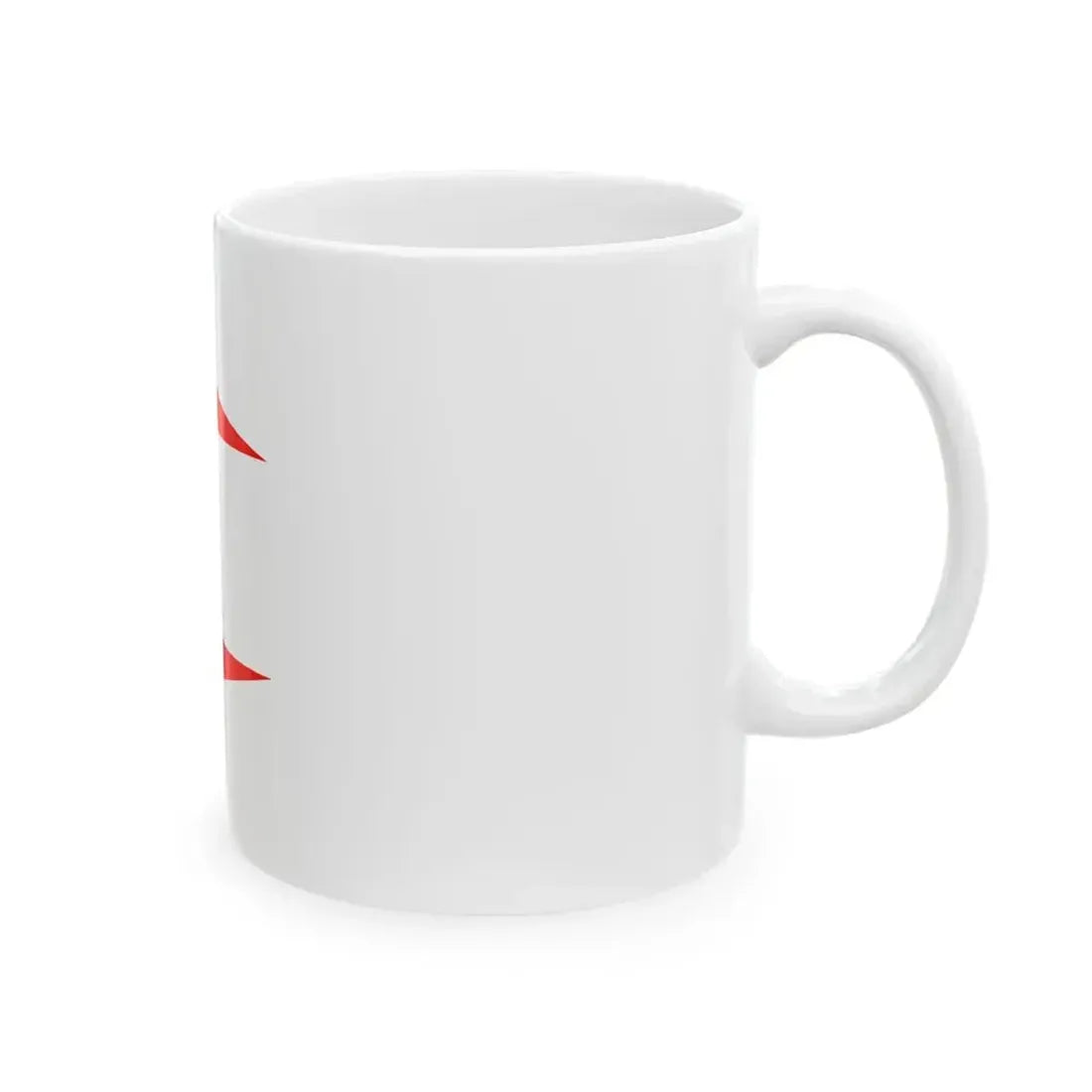 Army Rank Flag of Denmark - Chief of a Division (Denmark) White Coffee Mug - Go Mug Yourself