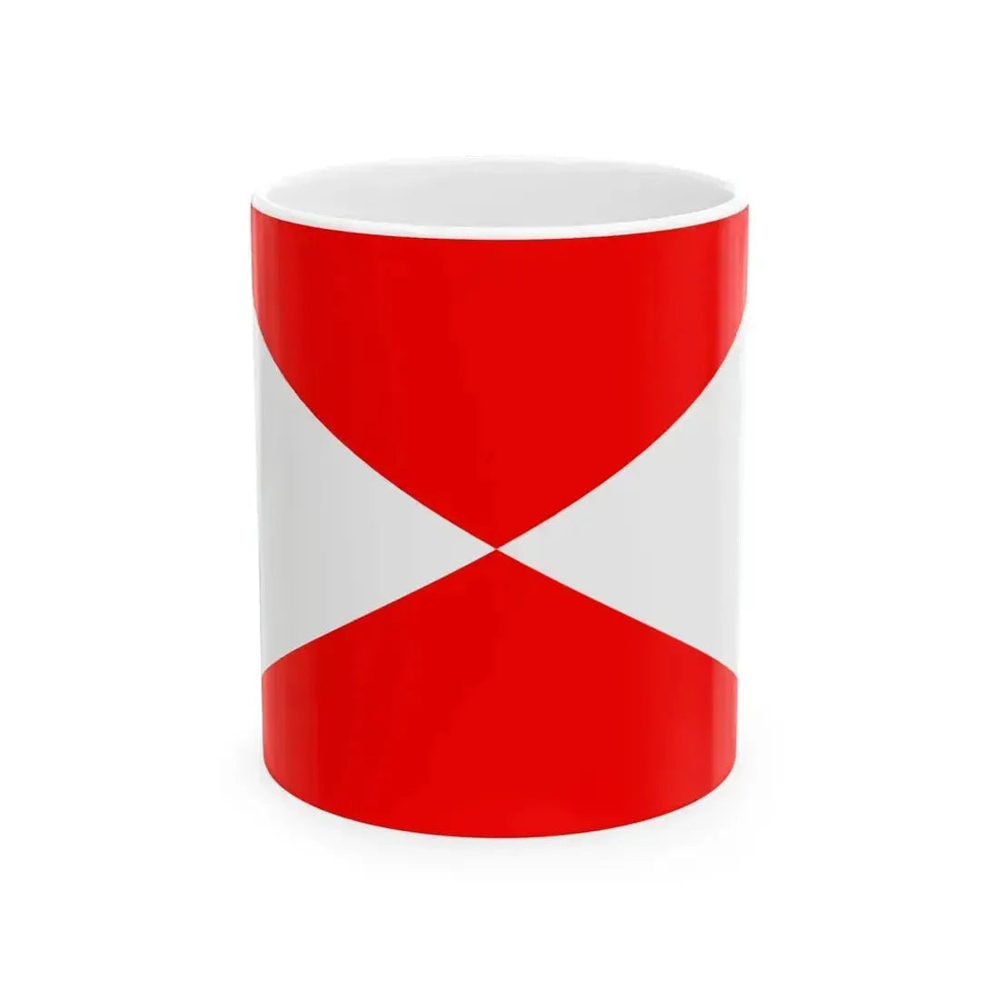 Army Rank Flag of Denmark - Chief of the General Command (Denmark) White Coffee Mug 11oz - Go Mug Yourself