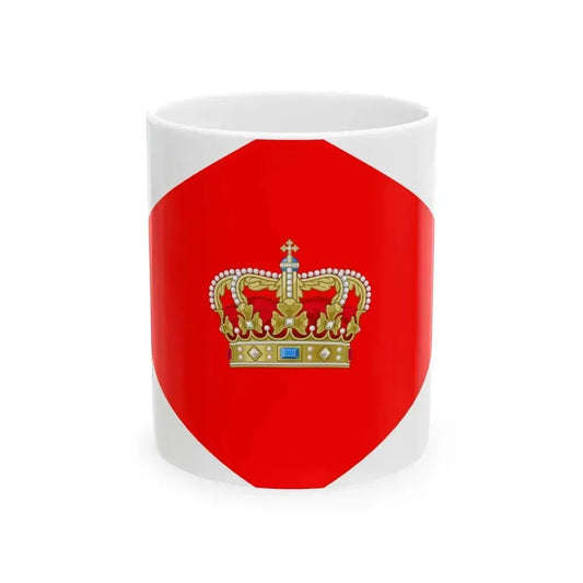 Army Rank Flag of Denmark - King (Denmark) White Coffee Mug 11oz - Go Mug Yourself