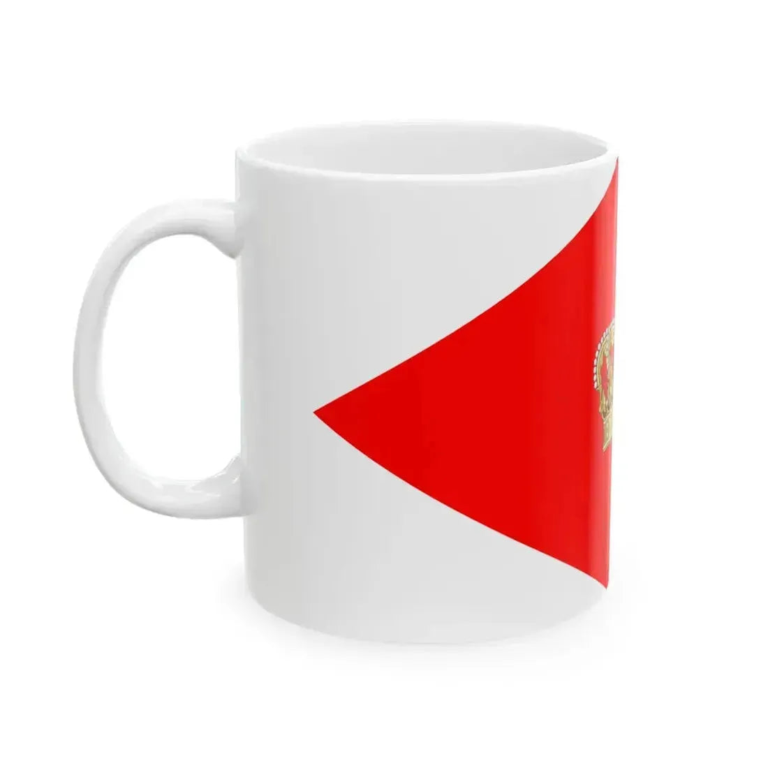 Army Rank Flag of Denmark - King (Denmark) White Coffee Mug - Go Mug Yourself