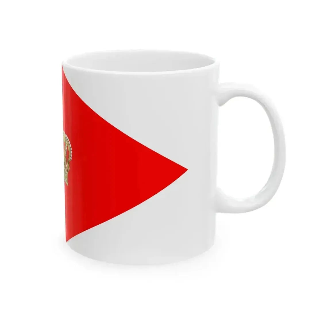 Army Rank Flag of Denmark - King (Denmark) White Coffee Mug - Go Mug Yourself