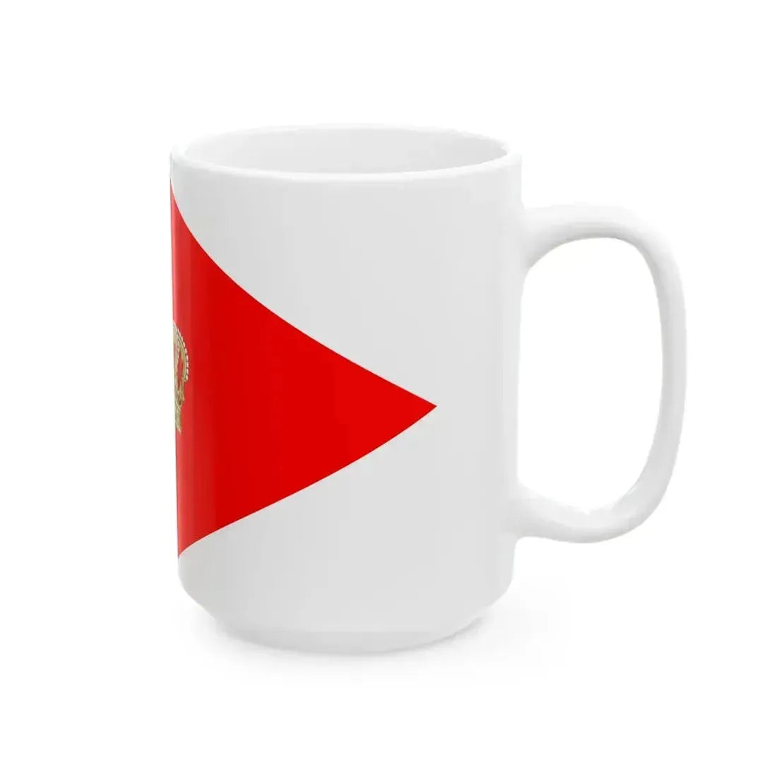Army Rank Flag of Denmark - King (Denmark) White Coffee Mug - Go Mug Yourself