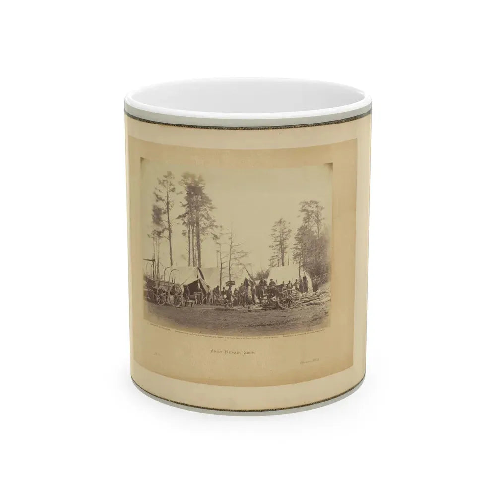 Army Repair Shop (U.S. Civil War) White Coffee Mug 11oz - Go Mug Yourself