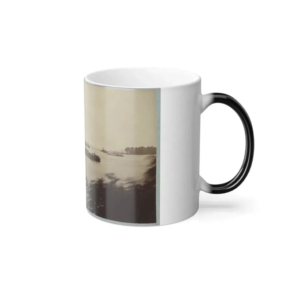 Army Transports in James River, Va. Near Deep Bottom 001 (U.S. Civil War) Color Changing Coffee Mug 11oz - Go Mug Yourself