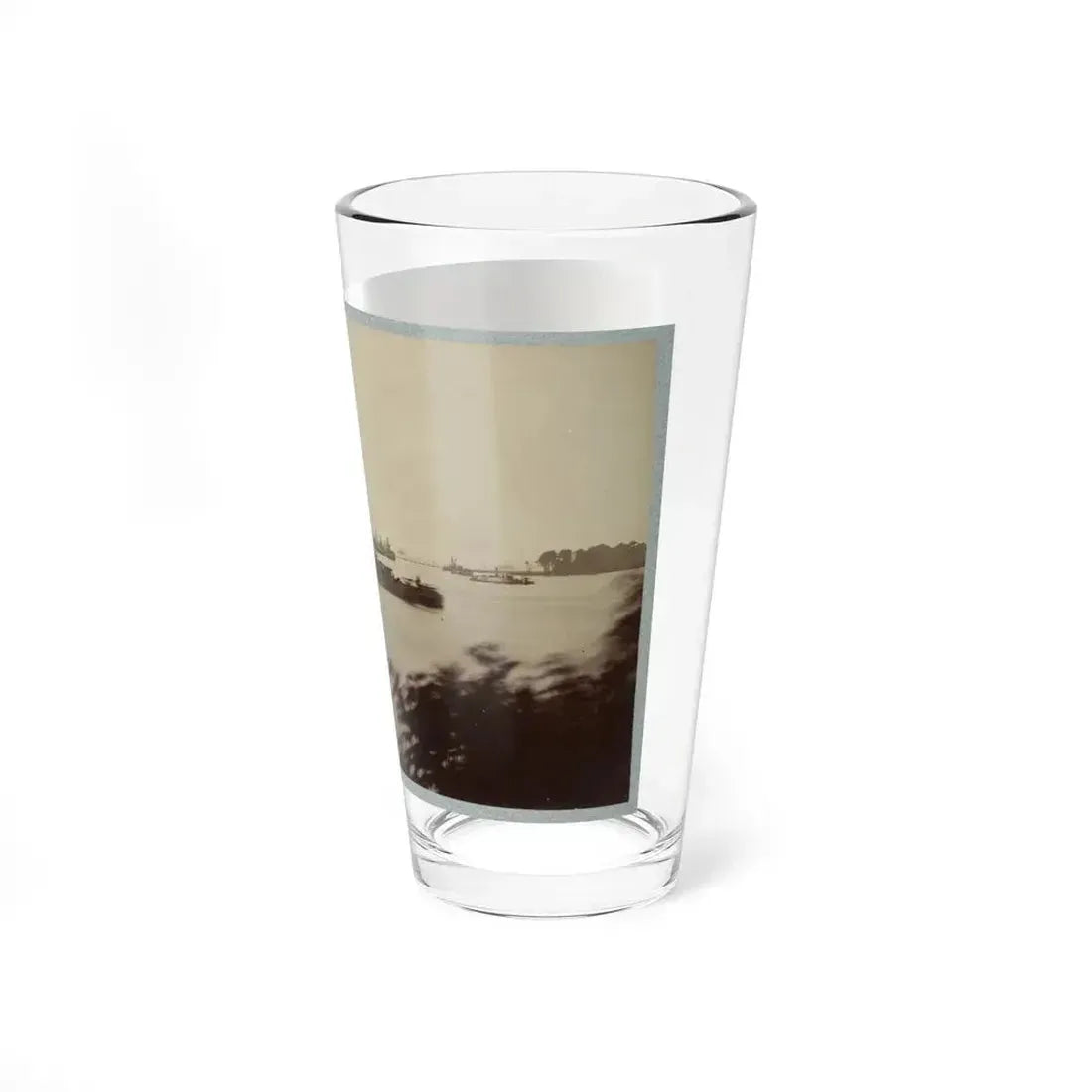 Army Transports In James River, Va. Near Deep Bottom 001 (U.S. Civil War) Pint Glass 16oz - Go Mug Yourself